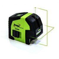 Imex LX22G Cross Line Laser Level with Plumb Spot Green Beam in Carry Case